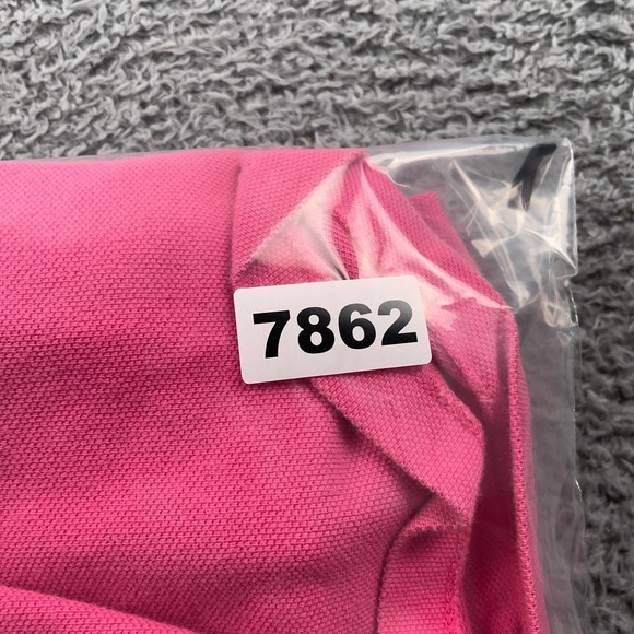 VTG Polo Ralph Lauren Polo Shirt Mens Medium Pink Custom Fit Short Sleeve Pony - Picture 9 of 9